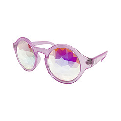 Alternative view of Caleidoscoop bril rond roze