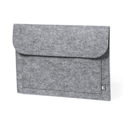 Laptophoes RPET vilt grijs