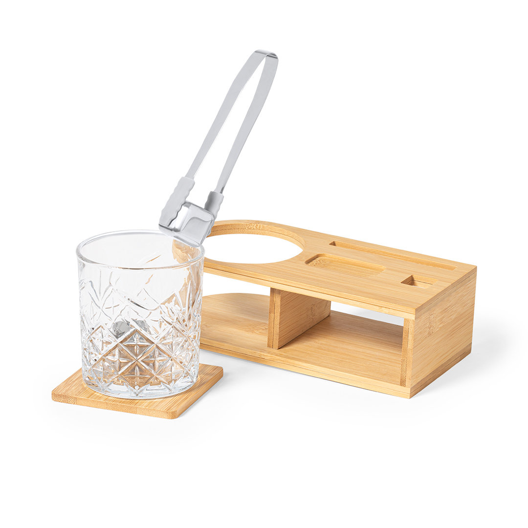 Whisky set bamboe beige - Afbeelding 3