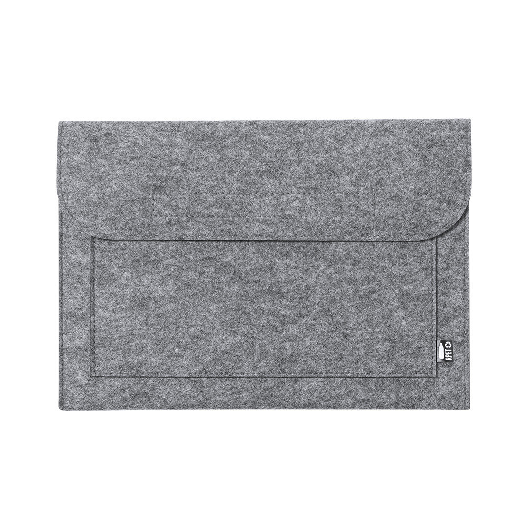 Laptophoes RPET vilt grijs - Afbeelding 2