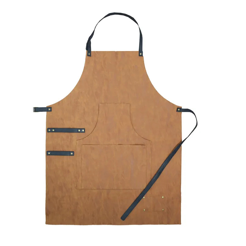 BBQ schort leer bruin