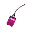 Bagagelabel koffer roze
