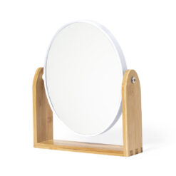 Alternative view of Make-up spiegel bamboe op standaard