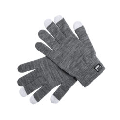 Touchscreen handschoenen RPET/polyester grijs