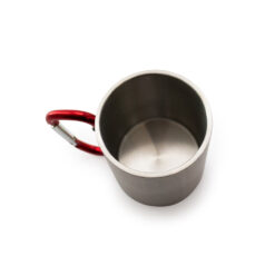 Alternative view of Mok met karabijnhaak 210 ml RVS rood