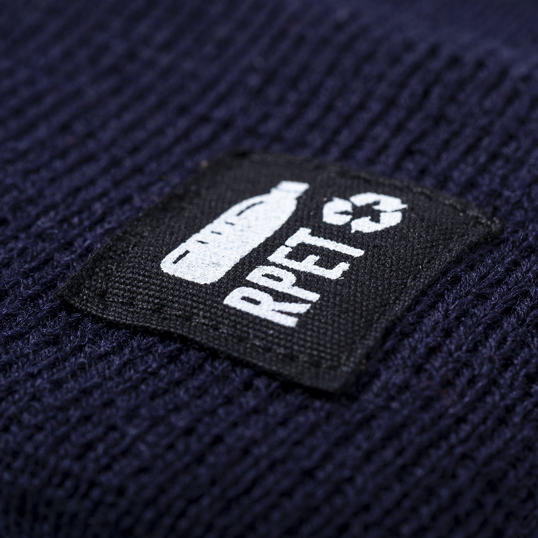 Muts RPET polyester donkerblauw - Afbeelding 3