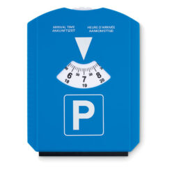 2-in-1 IJskrabber en parkeerschijf blauw
