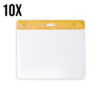 Badgehouder geel 10 stuks