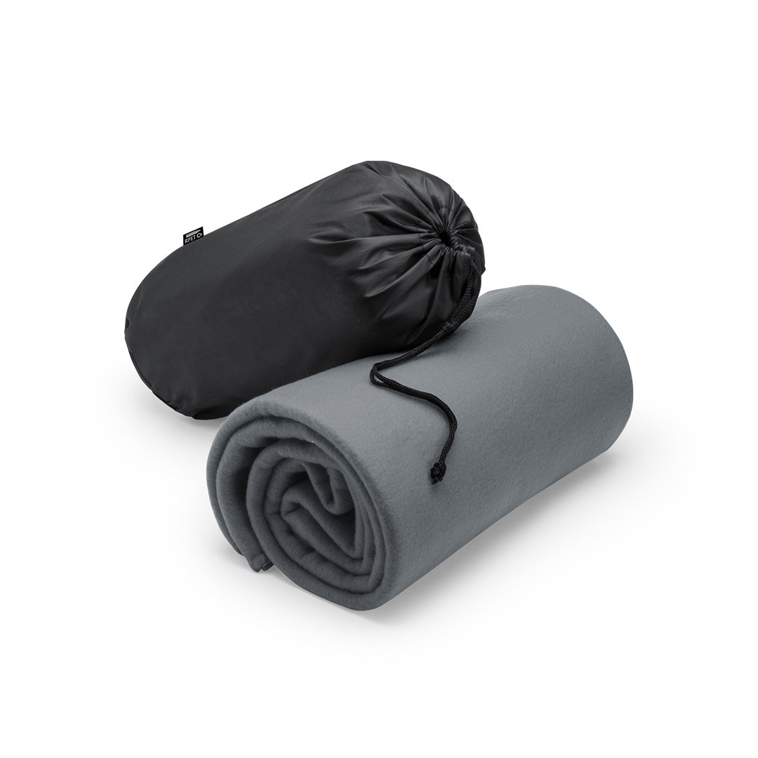 Deken RPET/polyester 150 x 120 cm grijs - Afbeelding 4