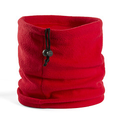 Nekwarmer fleece rood