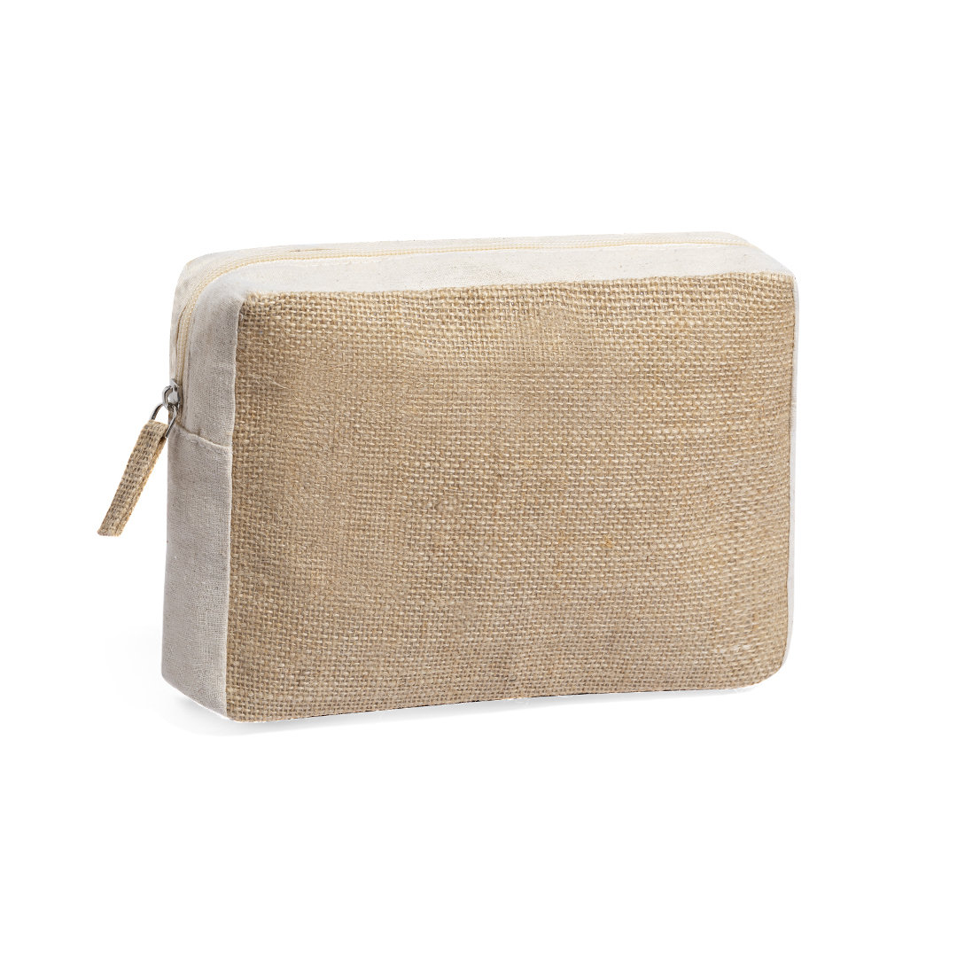 Jute toilettas met katoen