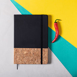 Alternative view of A5 notitieboek kurk zwart