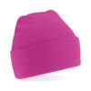 Gebreide muts polyester roze