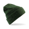 Gebreide muts heren acryl mosgroen