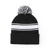 Muts met pompon acryl zwart