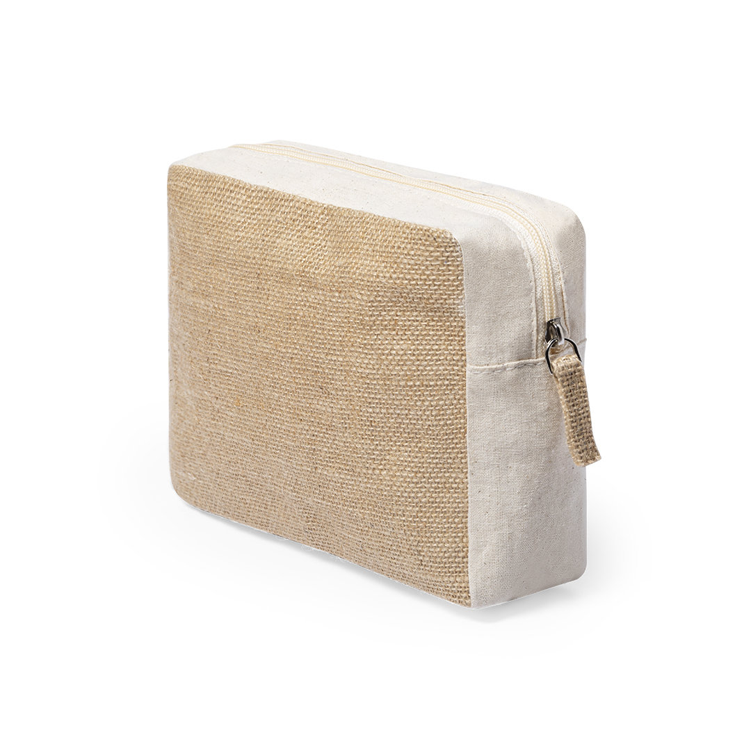 Jute toilettas met katoen - Afbeelding 2