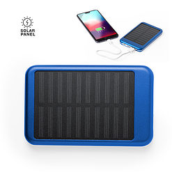 Solar powerbank 4000 mAh blauw