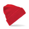 Gebreide muts heren acryl rood