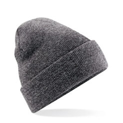 Gebreide muts polyester donkergrijs