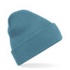 Gebreide muts polyester vintage blauw