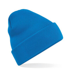 Gebreide muts polyester blauw