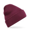 Gebreide muts polyester bordeauxrood