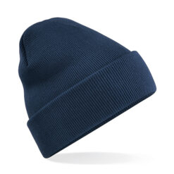 Gebreide muts polyester navy
