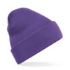 Gebreide muts polyester paars