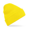 Gebreide muts polyester geel