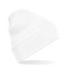 Gebreide muts polyester wit