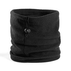 Nekwarmer fleece zwart