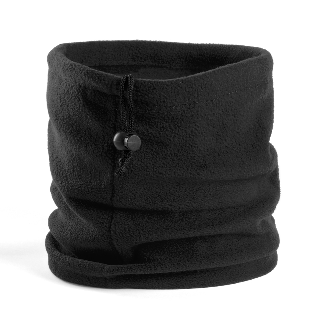 Nekwarmer fleece zwart