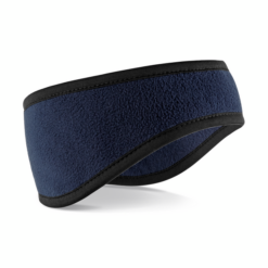Fleece hoofdband navy maat L/XL