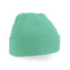 Gebreide muts polyester mint groen