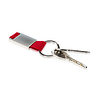 Sleutelhanger metaal/polyester rood - Afbeelding 2