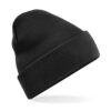 Gebreide muts polyester zwart