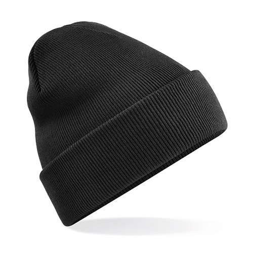 Gebreide muts polyester zwart