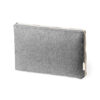 Laptophoes gerecycled katoen grijs
