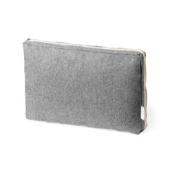 Laptophoes gerecycled katoen grijs