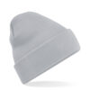Gebreide muts polyester lichtgrijs