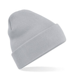 Gebreide muts polyester lichtgrijs