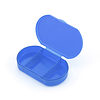 Basic 3 vaks pillendoosje blauw