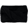 Hoofdband teddy polyester zwart