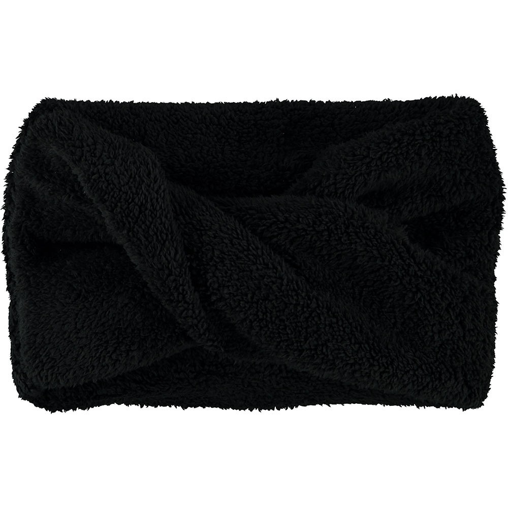 Hoofdband teddy polyester zwart