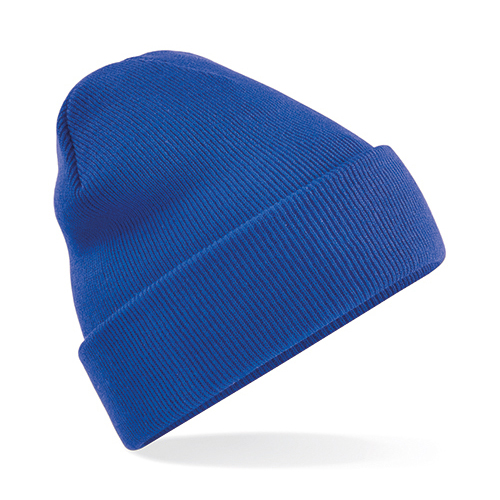 Gebreide muts polyester marineblauw