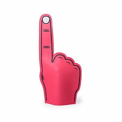 Alternative view of Foam hand wijsvinger rood 5 stuks