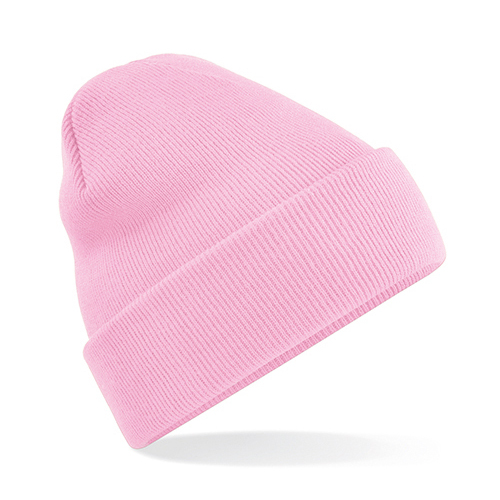 Gebreide muts polyester lichtroze