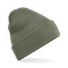 Gebreide muts polyester Olijfgroen