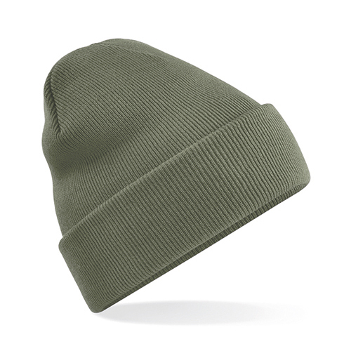 Gebreide muts polyester Olijfgroen