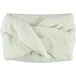 Hoofdband teddy polyester wit